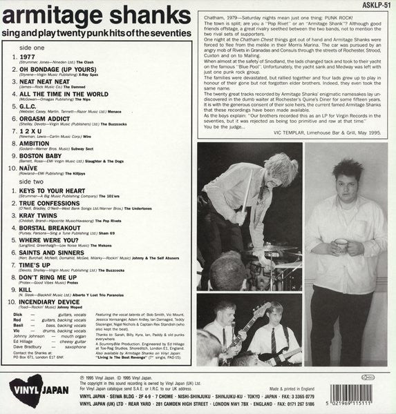 Armitage Shanks - Sing And Play Twenty Punk Hits Of The [Vinyl] [Second Hand]