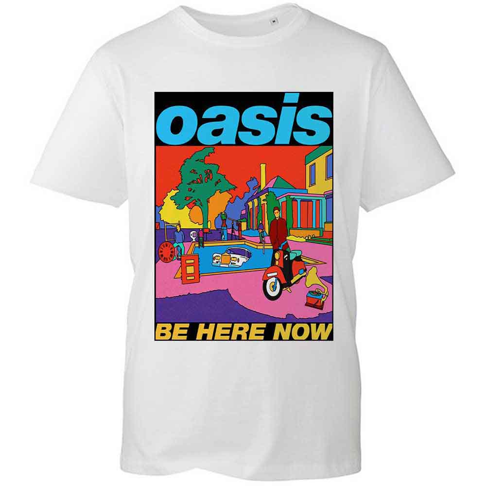 Oasis - Be Here Now Illustration (White) Large [T-Shirt] – Rocking Horse  Records