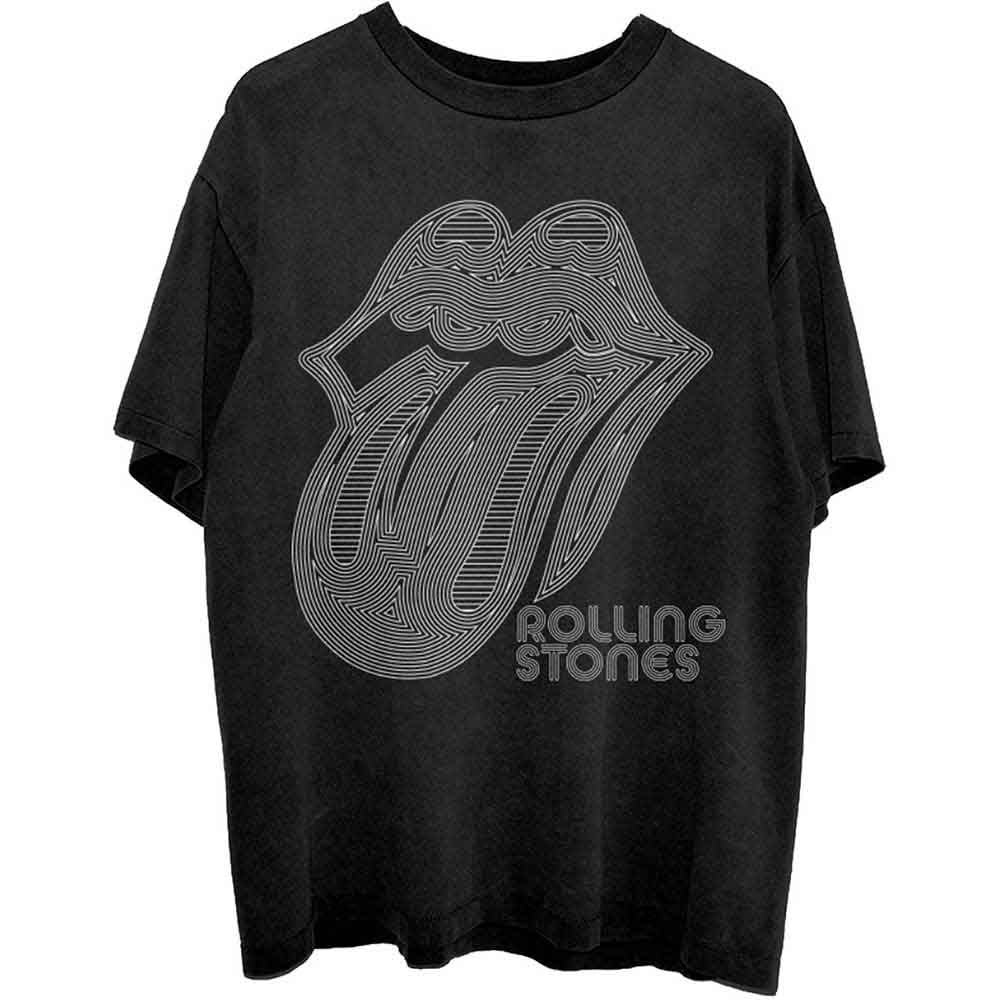 Rolling Stones - Holographic Tongue (Black) Large [T-Shirt