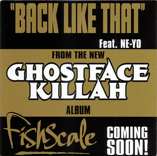 Ghostface Killah - Back Like That-Remix Ft Kanye and Ne-Yo [12 Inch Single]
