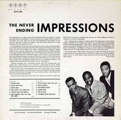 Impressions - Never Ending Impressions [Vinyl] [Second Hand]