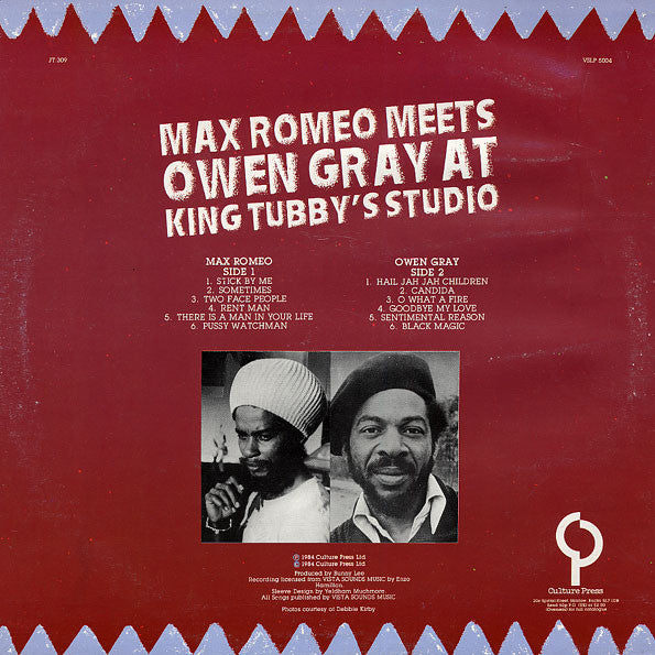 Romeo, Max / Owen Gray - At King Tubby's Studio [Vinyl] [Second Hand]