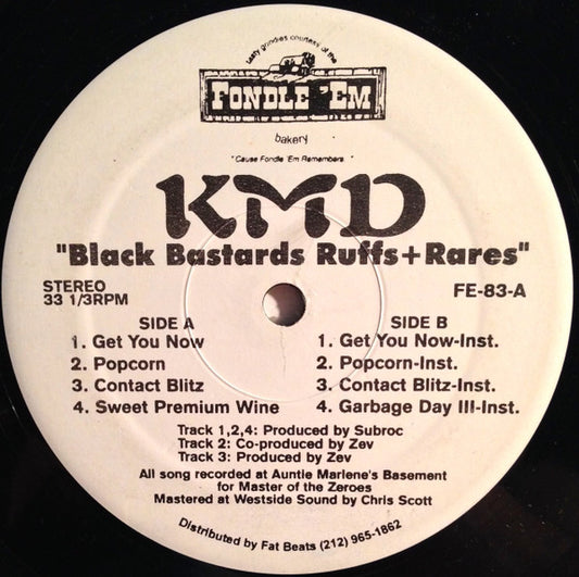 Kmd - Black Bastards Ruffs+Rares [12 Inch Single] [Second Hand]
