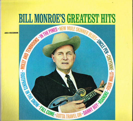 Monroe, Nill - Bill Monroe's Greatest Hits [Vinyl] [Second Hand]