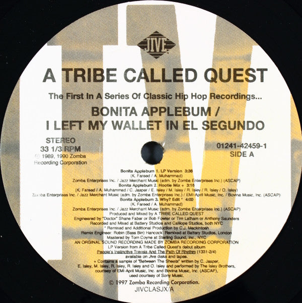 A Tribe Called Quest - Bonita Applebum / I Left My Wallet In El [12 Inch Single] [Second Hand]