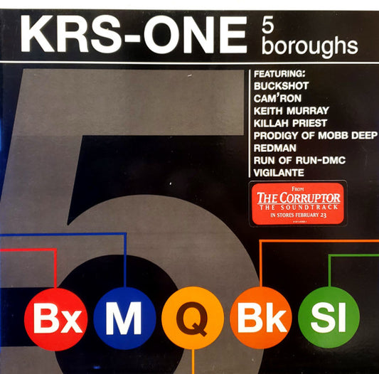 Krs-One - 5 Boroughs: Main Version / Instrumental [12 Inch Single] [Second Hand]