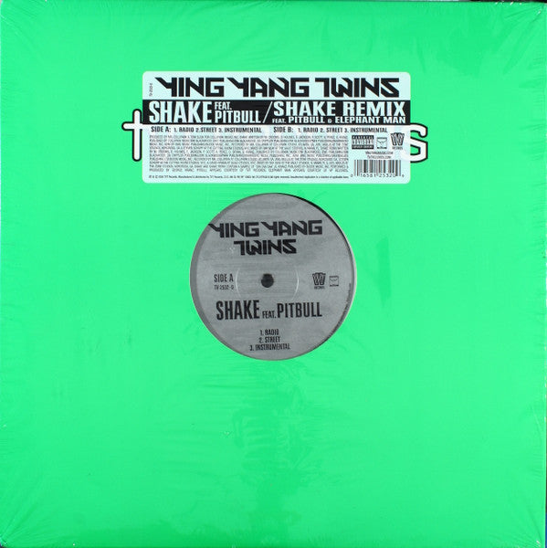 Ying Yang Twins - Shake Feat. Pitbull and Elephant Man [12 Inch Single] [Second Hand]