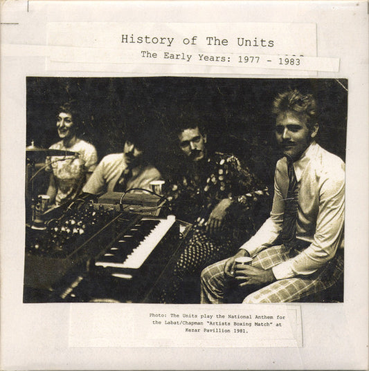 Units - History Of: The Early Years 1977-1983 [Vinyl] [Second Hand]