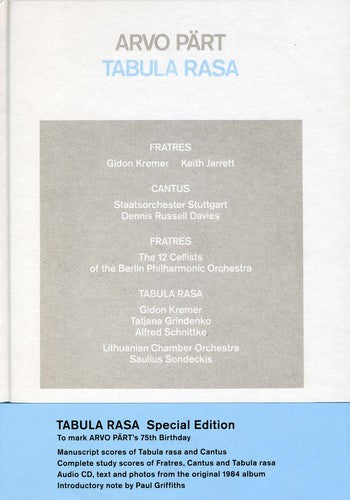 Kremer, Gideon / Keith Jarrett / Staatso - Arvo Part: Tabula Rasa [CD Box Set]