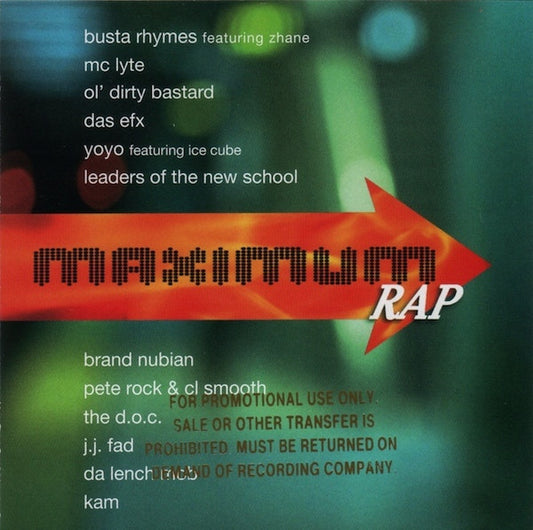 Various - Maximum Rap [CD] [Second Hand]