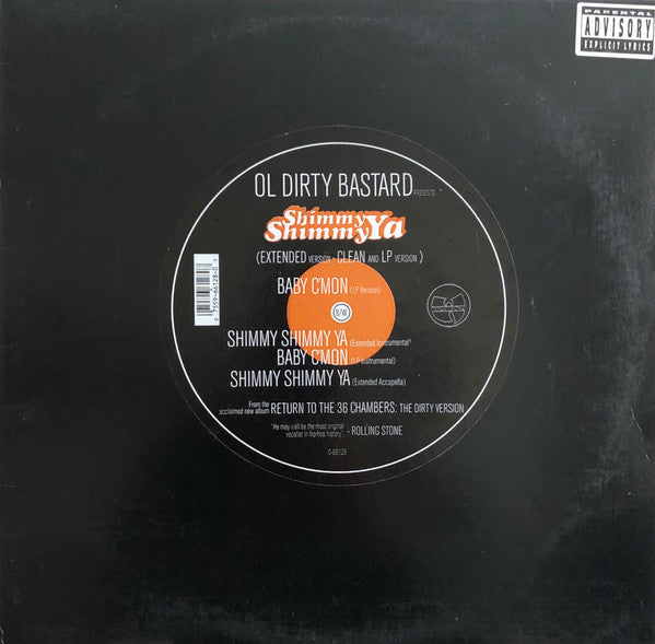 Ol' Dirty Bastard - Shimmy Shimmy Ya / Baby C'mon [12 Inch Single] [Second Hand]