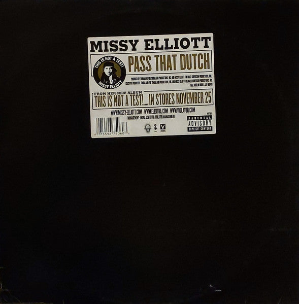 Elliott, Missy - Pass That Dutch [12 Inch Single] [Second Hand]