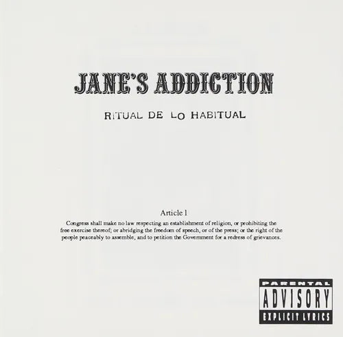 Jane's Addiction - Ritual De Lo Habitual [CD] [Second Hand]