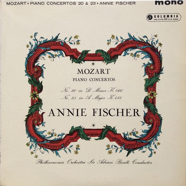 Fischer, Annie / Sir Adrian Boult - Mozart: Piano Cencertos 20 and 23 [CD] [Second Hand]