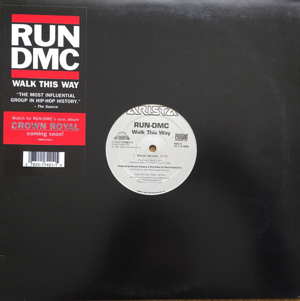 Run Dmc - Walk This Way [12 Inch Single] [Second Hand]