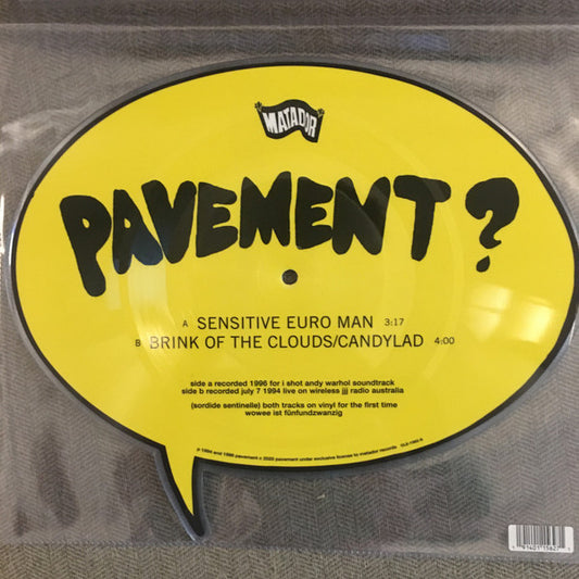 Pavement - Sensitive Euro Man [7 Inch Single] [Second Hand]