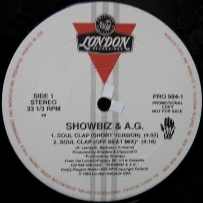 Showbiz and A.G. - Party Groove / Soul Clap [12 Inch Single] [Second Hand]