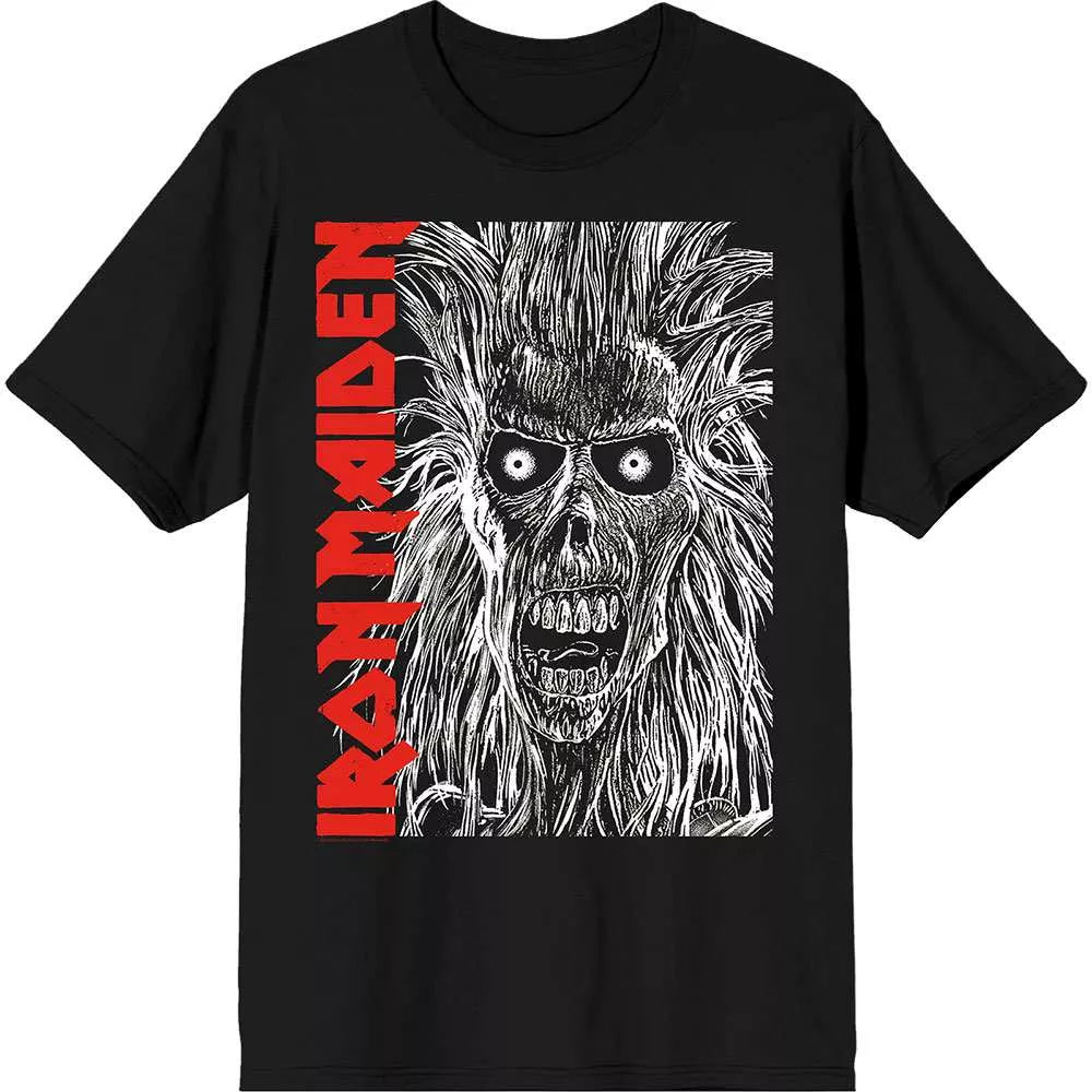 Iron Maiden - Eponymous Face Red (Black) Small [T-Shirt]