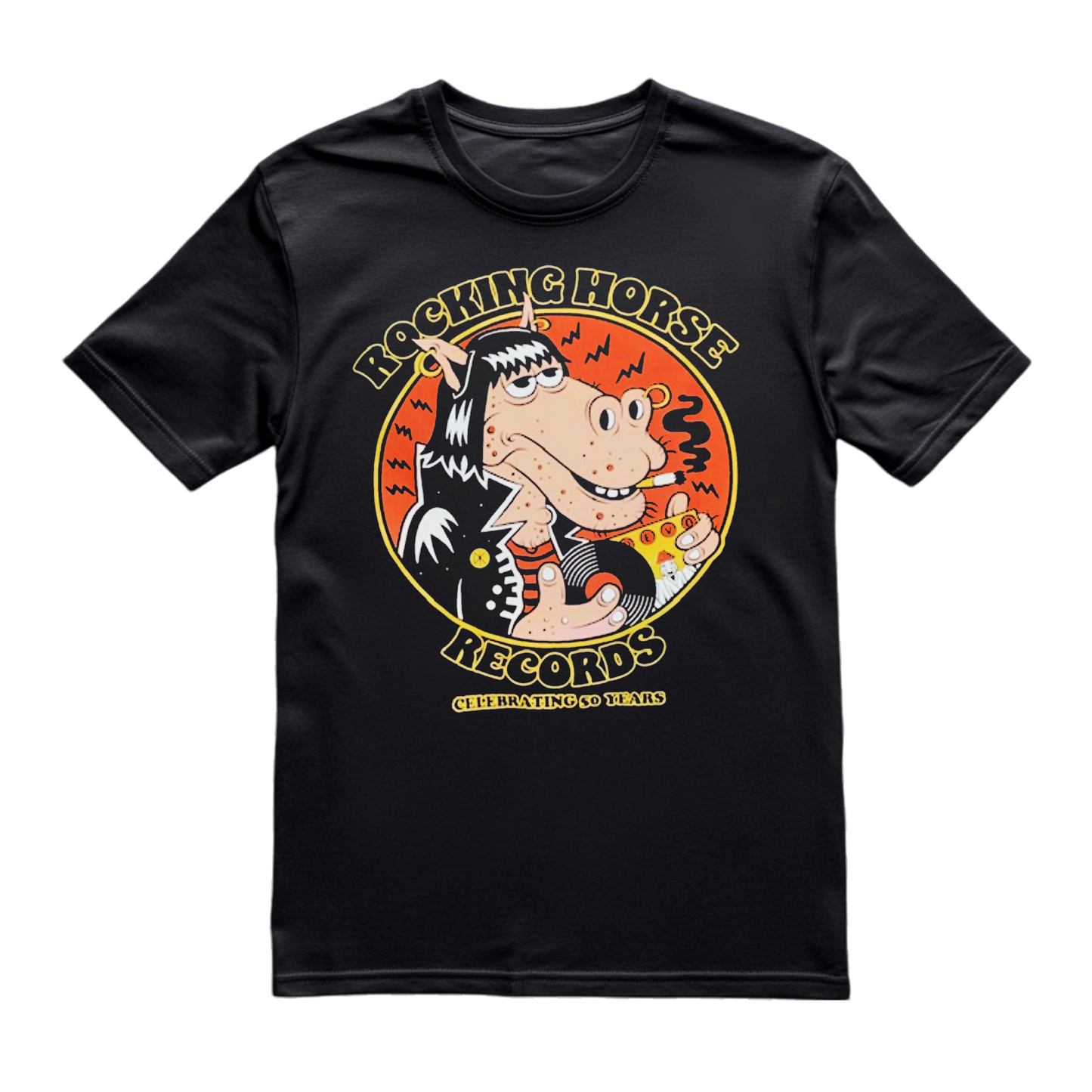 Rocking Horse - 4-Colour (Black) Medium [T-Shirt]