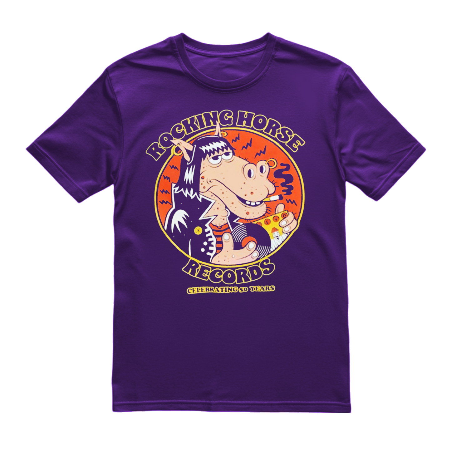 Rocking Horse - 4-Colour (Purple) XXL [T-Shirt]