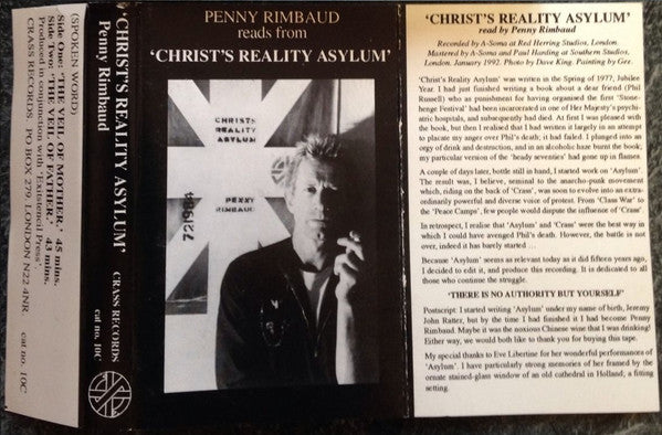 Rimbaud, Penny / Eve Libertine / Hugh Me - Christ's Reality Asylum: A Catharsis [Vinyl]