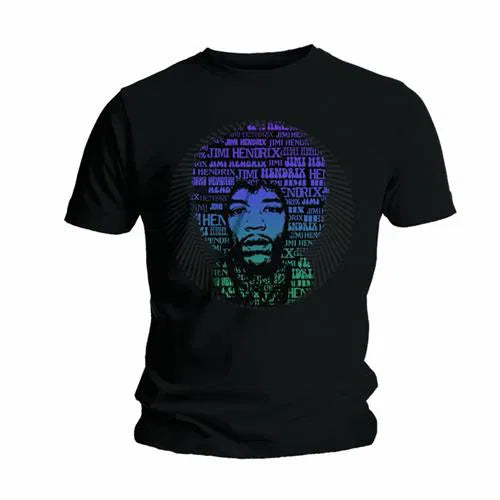 Hendrix, Jimi - Afro Speech (Black) Small [T-Shirt]