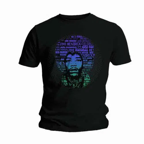 Hendrix, Jimi - Afro Speech (Black) Medium [T-Shirt]