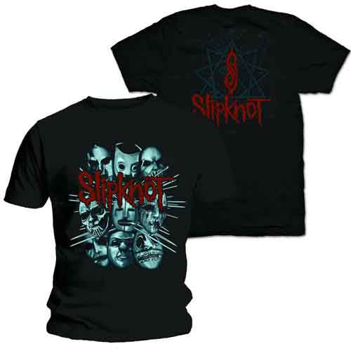 Slipknot - Masks 2 (Black) Large [T-Shirt]