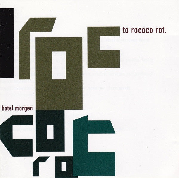 To Rococo Rot - Hotel Morgen [CD] [Second Hand]