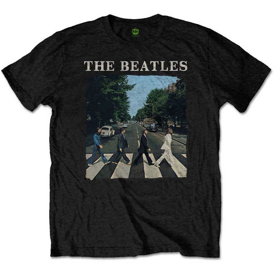 Beatles - Abbey Road and Logo (Black) Medium [T-Shirt]