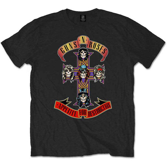Guns N' Roses - Appetite For Destruction (Black) Large [T-Shirt]