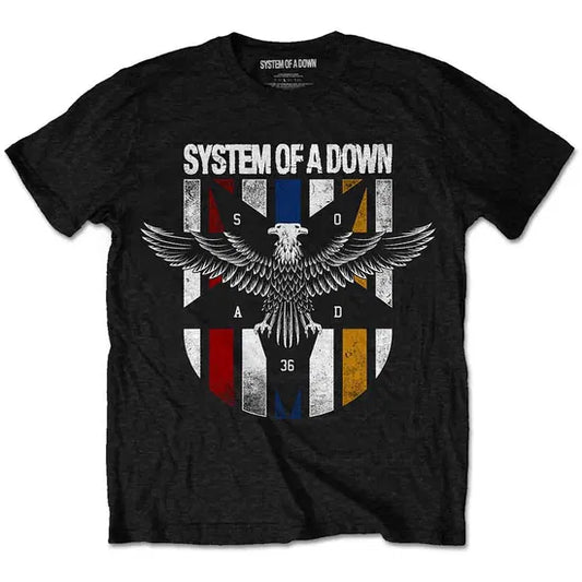 System Of A Down - Eagle Colours (Black) Large [T-Shirt]