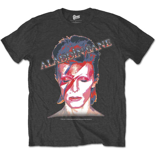 Bowie, David - Aladdin Sane (Black) Large [T-Shirt]