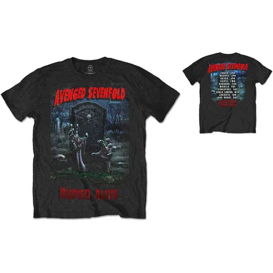 Avenged Sevenfold - Buried Alive Tour 2012 (Black) Large [T-Shirt]