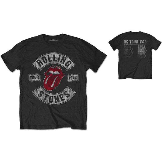 Rolling Stones - Us Tour 1978 (Black) Large [T-Shirt]