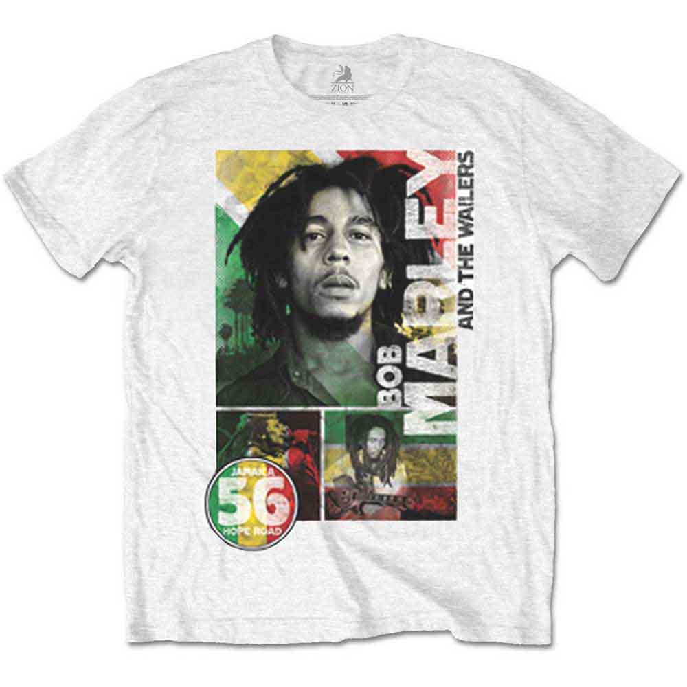 Marley, Bob - 56 Hope Road Rasta (White) Medium [T-Shirt]