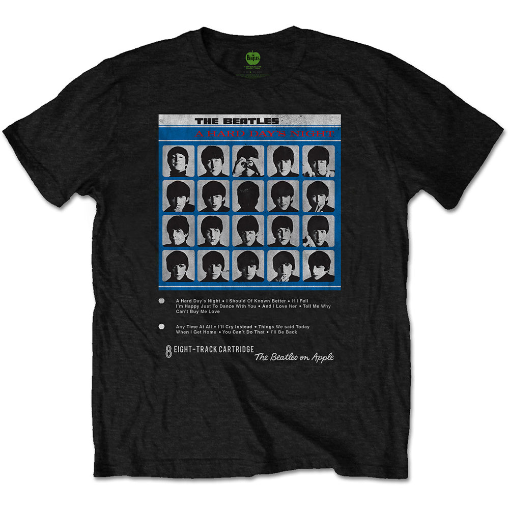 Beatles - A Hard Days Night 8 Track (Black) Medium [T-Shirt]