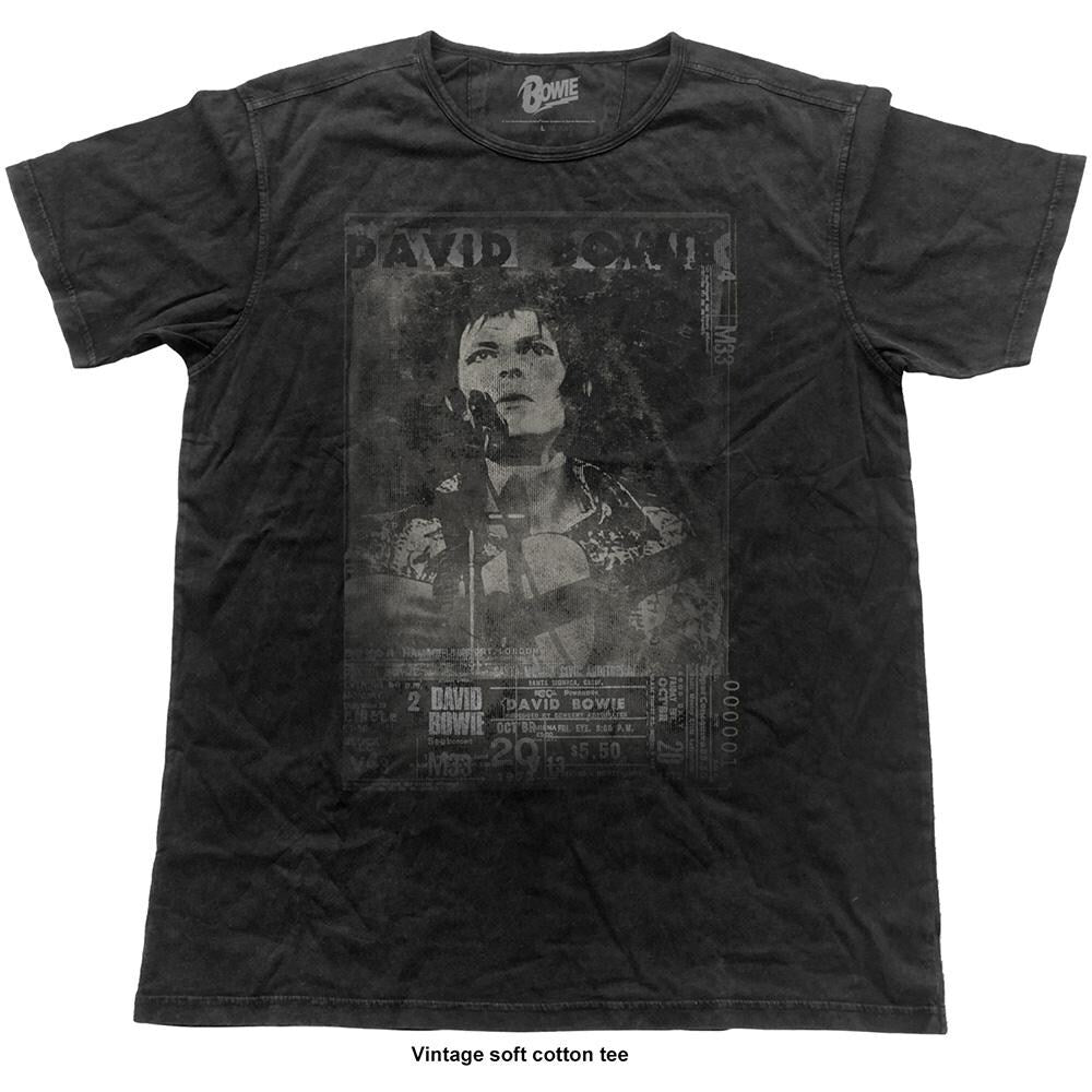 Bowie, David - Vtge Ziggy Live (Black) Large [T-Shirt]