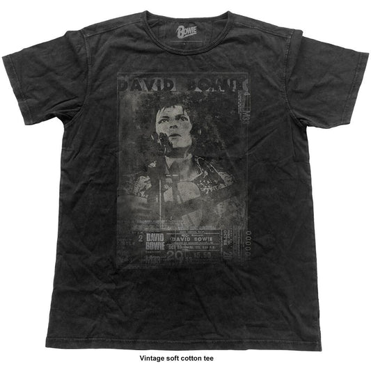 Bowie, David - Vtge Ziggy Live (Black) Large [T-Shirt]