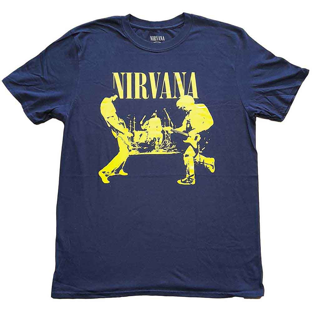 Nirvana - Stage (Navy) Large [T-Shirt]