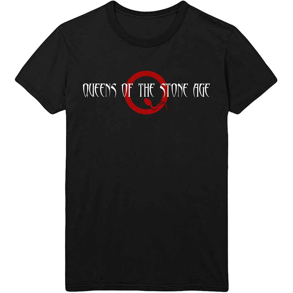 Queens Of The Stone Age - Text Logo and Q (Black) Medium [T-Shirt]