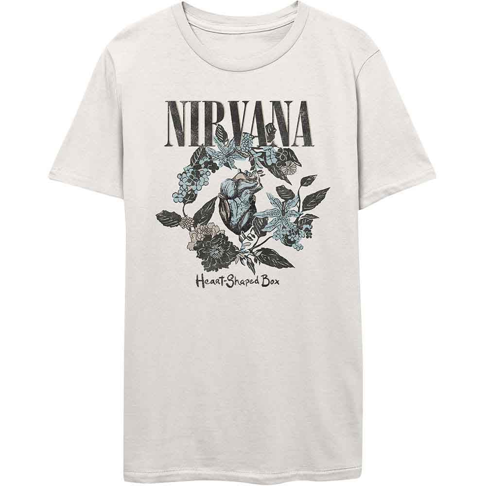 Nirvana - Heart Shaped Box (White) Small [T-Shirt]