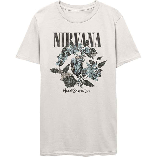 Nirvana - Heart Shaped Box (White) Large [T-Shirt]