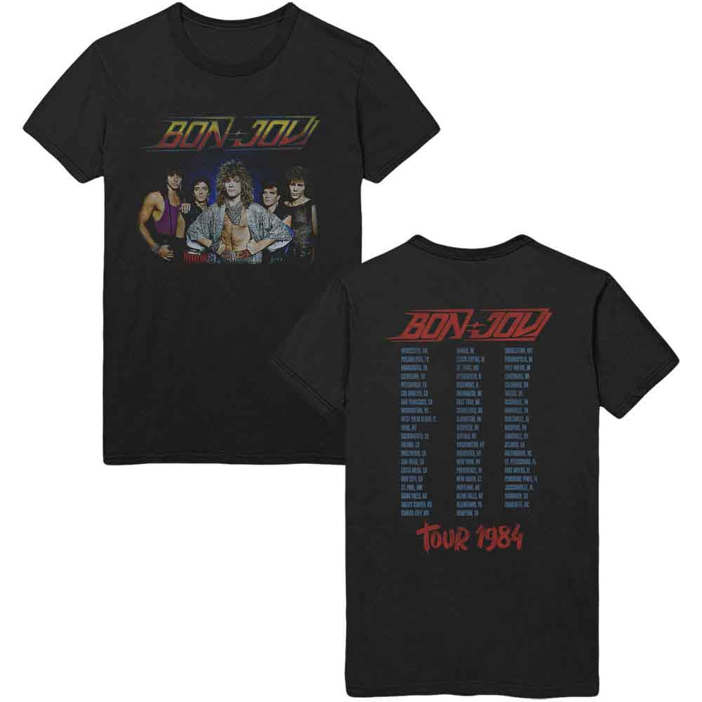 Bon Jovi - Tour '84 (Black) Xl [T-Shirt]