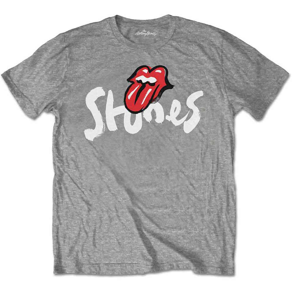 Rolling Stones - No Filter Brush Strokes (Grey) Medium [T-Shirt]
