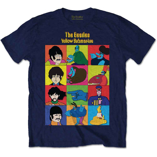 Beatles - Yellow Sub Characters (Navy) Xl [T-Shirt]