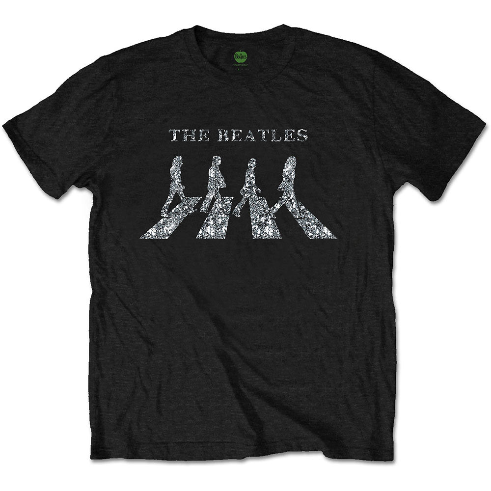 Beatles - Crossing Diamante (Black) Xl [T-Shirt]