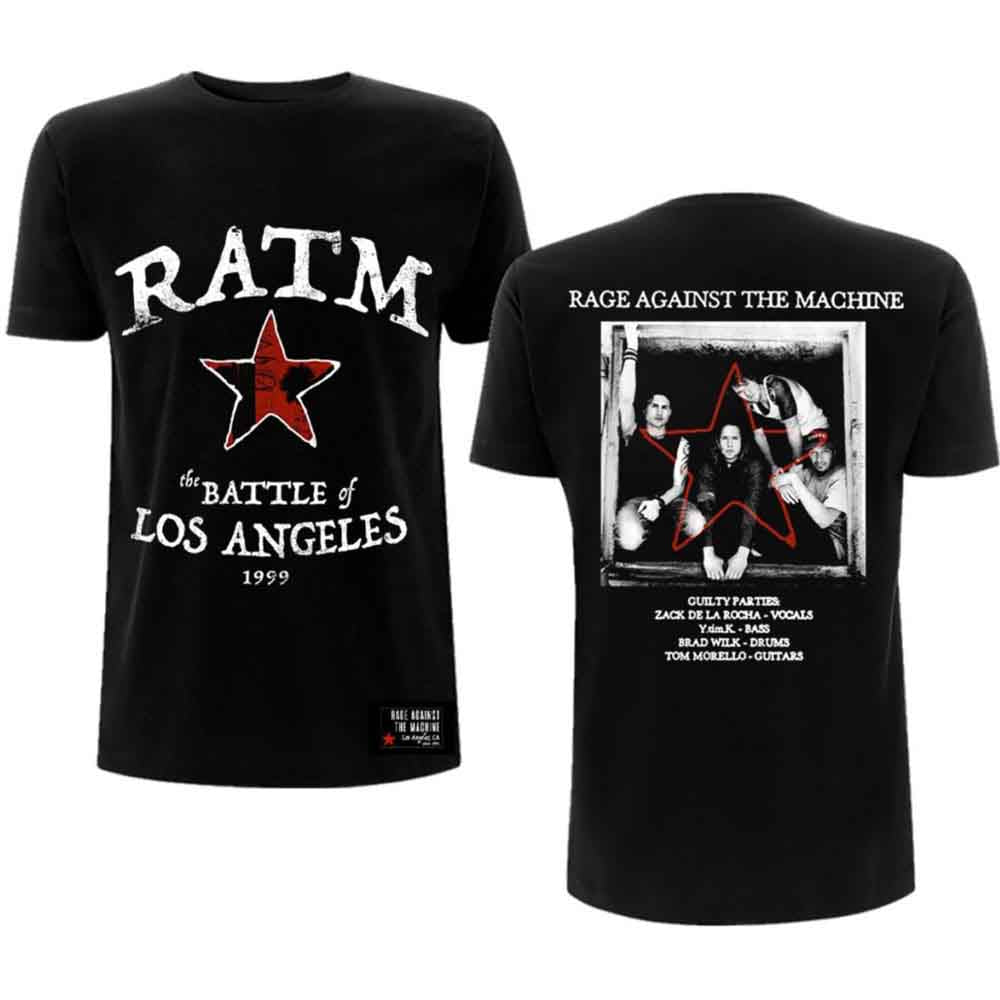 Rage Against The Machine - Battle Star (Black) Large [T-Shirt]