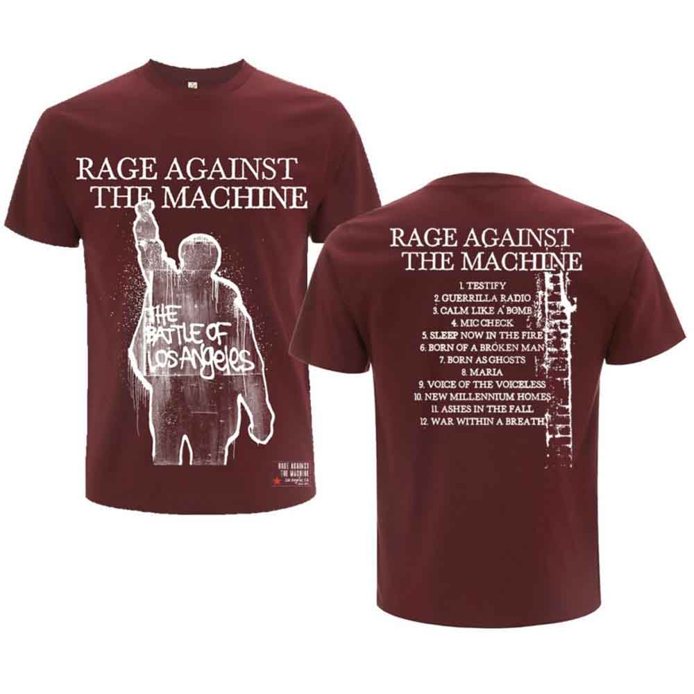 Rage Against The Machine - Bola Album Cover (Maroon) Small [T-Shirt]