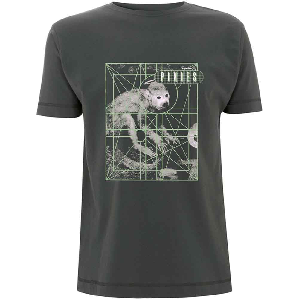 Pixies - Monkey Grid (Charcoal) Medium [T-Shirt]